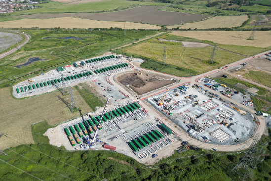 Proyecto de almacenamiento de energía UK61 de BYD en el Reino Unido